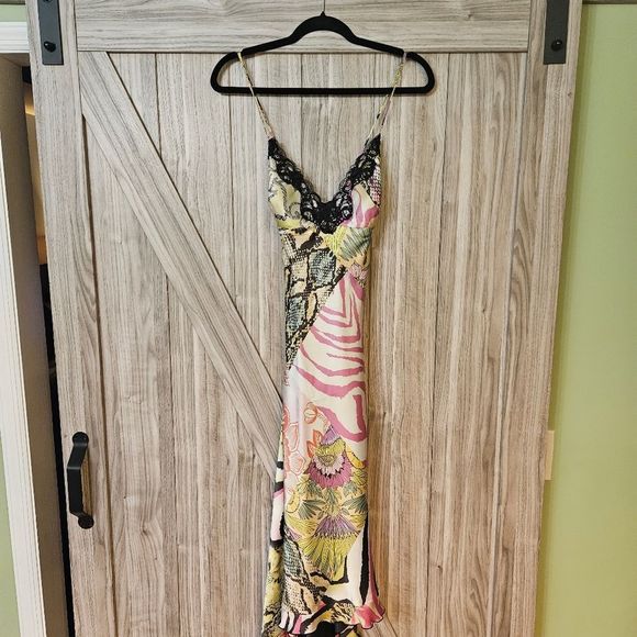 Mary L Couture Silk Zebra Print Dress - Picture 8 of 16